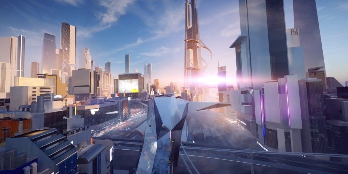 1280x720 Futuristic City Ambience - Sunset (Mirror's Edge Catalyst) 4K