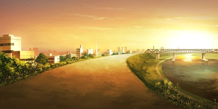1920x1080 13 Wonderful HD Anime City Wallpapers