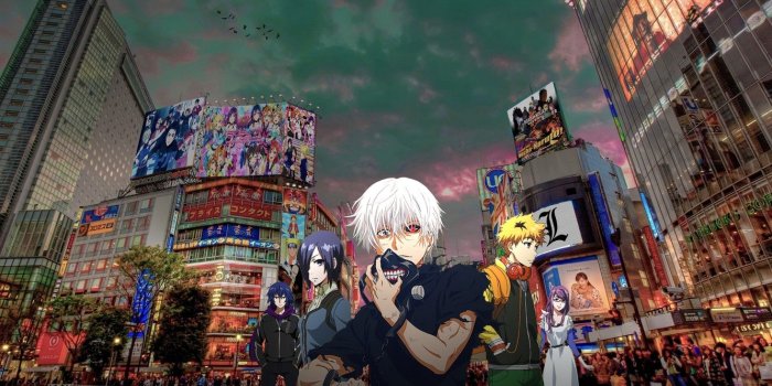1332x850 Wallpaper city, Tokyo, anime, manga, oriental, light novel, Tokyo
