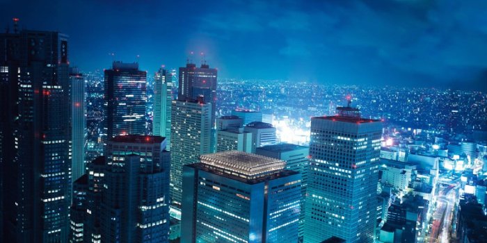 1920x1200 HD wallpaper: bicycle lot, Tokyo, Japanese, neon, night, street