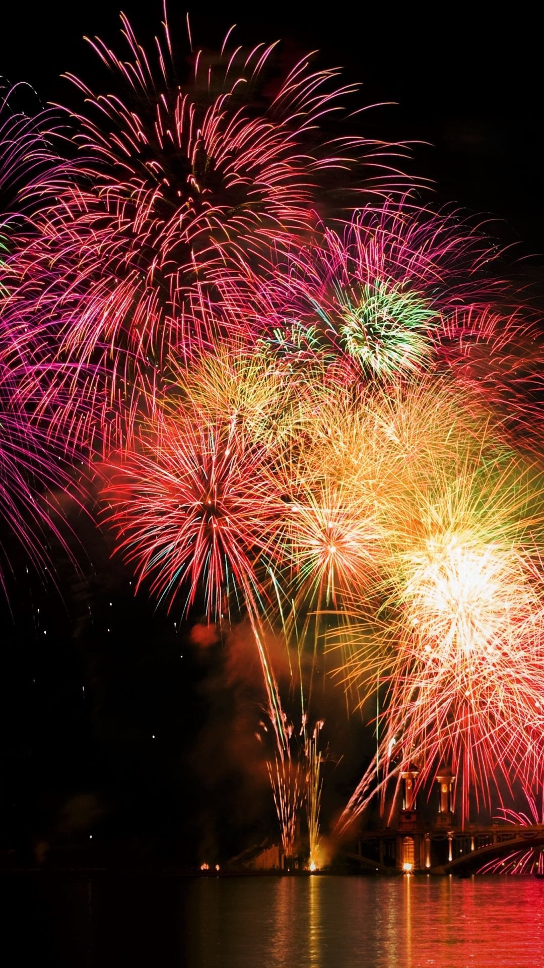 1080x1920 New Year's' Eve Fireworks Photography Fireworks colorful colors