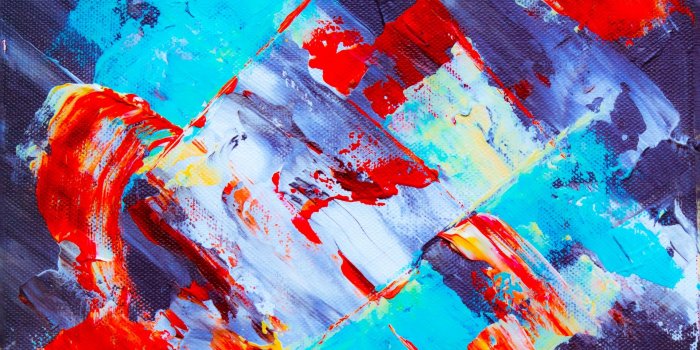 1920x1080 Download wallpaper 1920x1080 canvas, paint, acrylic, stains, chaos