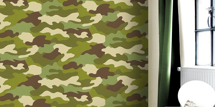 1500x1500 10M Roll Of Army Camouflage Camo Wallpaper Kids Bedroom Wallpaper