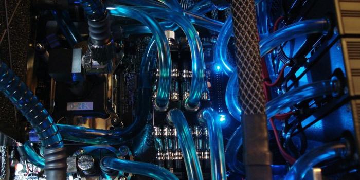 1920x1080 Black and blue motherboard, computer, PC gaming HD wallpaper