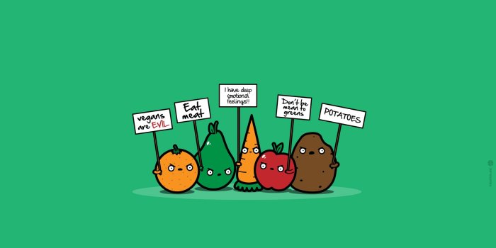 1920x1080 Vegans are EVIL [1920x1080] : wallpapers