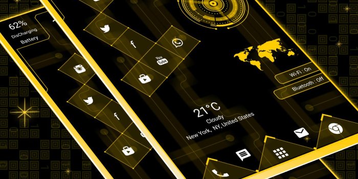1437x1699 Hi-tech Square Launcher 2019 - Next Generation UI for Android - APK