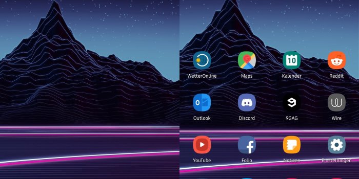 2880x3040 Wallpaper zoomed in with Nova Launcher | Samsung Galaxy S10