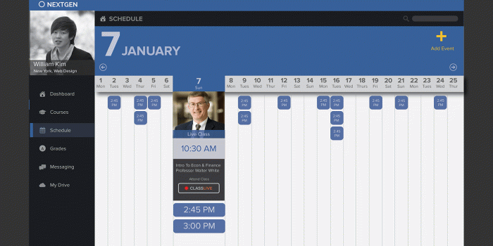 1600x1200 Nextgen Calendar UI by William S. Kim | Dribbble | Dribbble