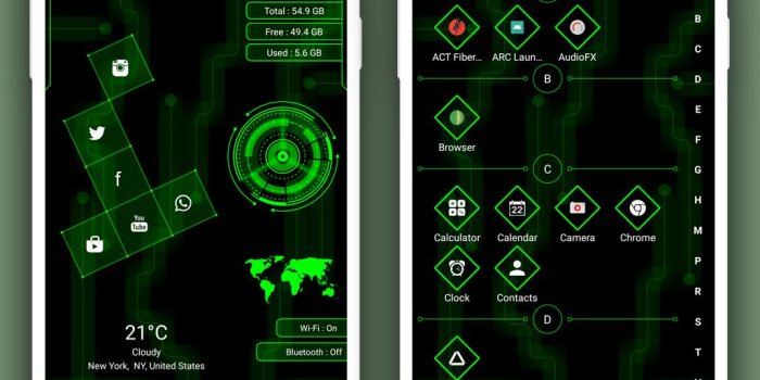 1027x934 Hi-tech Square Launcher 2019 - Next Generation UI for Android - APK