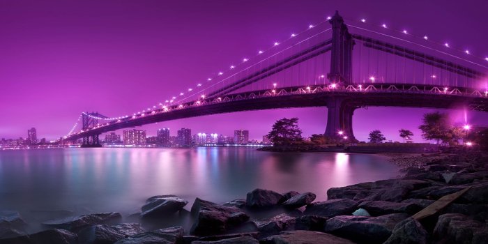 1920x1080 Natural Architectural Bridge at Night Scenery HD Wallpapers