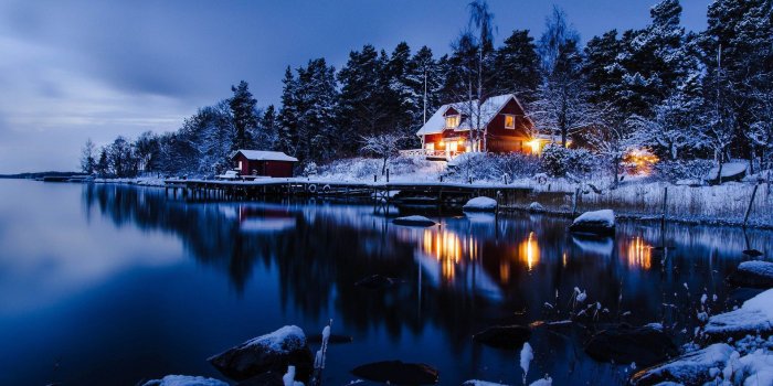 1920x1080 Beautiful Winter Night Nature Wallpaper Background Image | NU