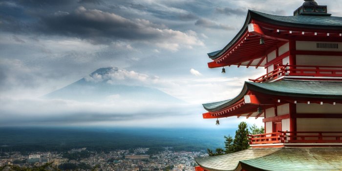 2560x1600 Temple mount fuji wallpaper | 2560x1600 | #15181