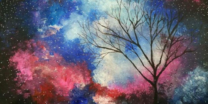 1024x768 Spring Day On a Galaxy Night [Fanart] | BTS Ships Amino