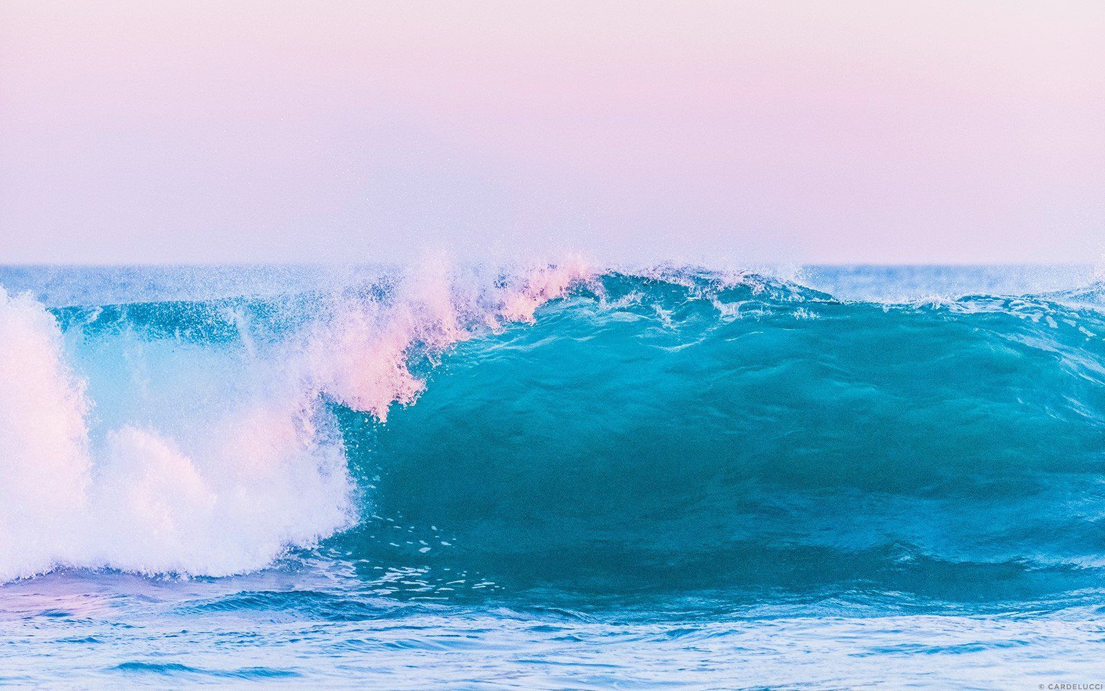 1600x1000 Vibrant pink and blue hues of the ocean • Photo by @cardelucci | The