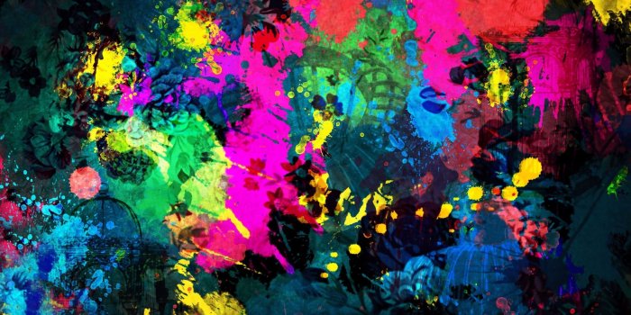 2560x1440 50+ Colorful Paint Splatter Wallpapers - Download at WallpaperBro
