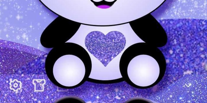 720x1280 Dreamy Galaxy Panda Keyboard Theme for Android - APK Download