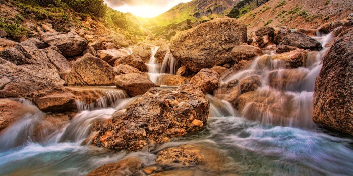 3840x2160 Wallpaper Waterfall, Alpine, 4K, Nature - WallPaperBack.Net