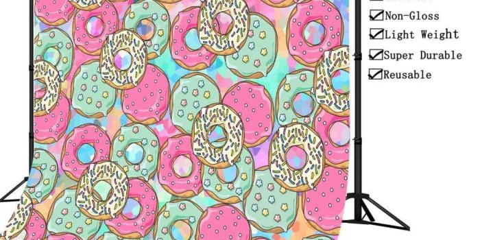1001x1001 7x5ft Cartoon Doughnut Backdrop Kids Theme Birthday Party Photography  Background Fancy Pattern Backdrop Wallpaper Banner Studio Props GEPH207  PHMOJEN
