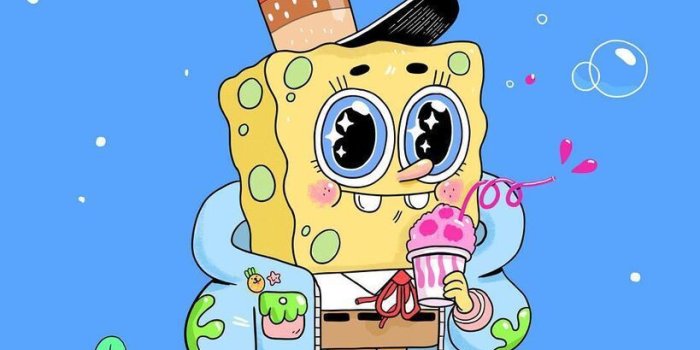 819x1024 donut creative on licensed in 2019 | Spongebob, Spongebob