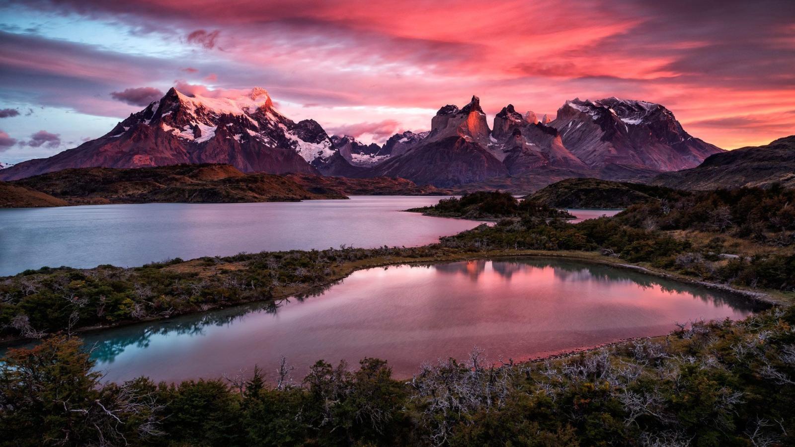 1920x1080 Torres del Paine National Park, in Chile's Patagonia region, is an