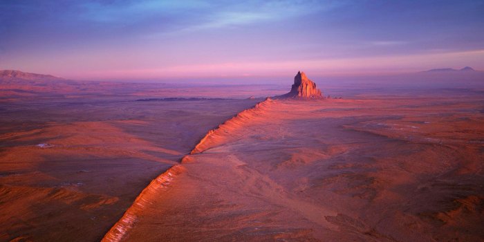 1366x768 Shiprock in the Navajo Nation of New Mexico wallpaper by T1000