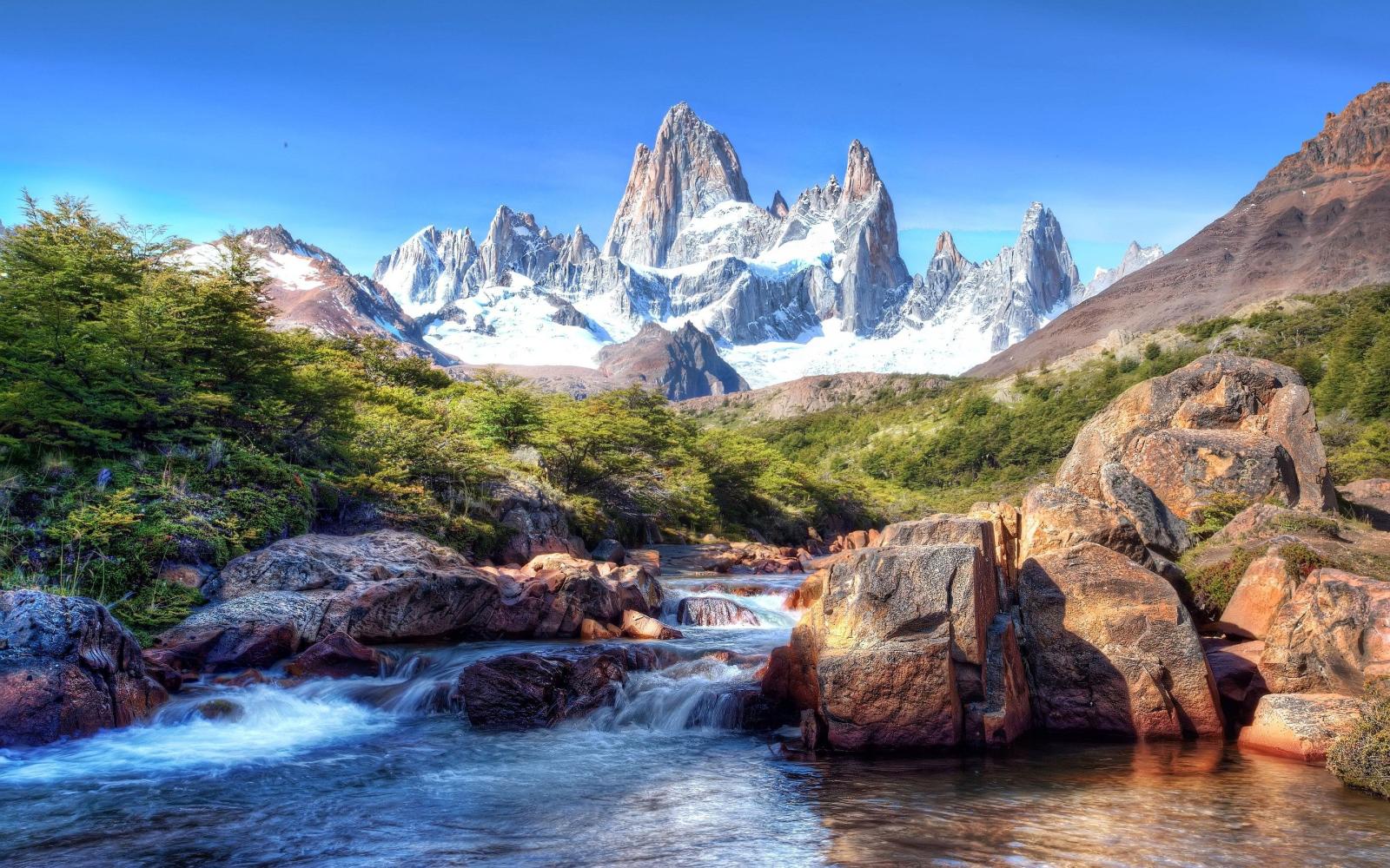 2880x1800 High Definiton, Snow,chile, Scenery, Mountains,macbook, Rivers