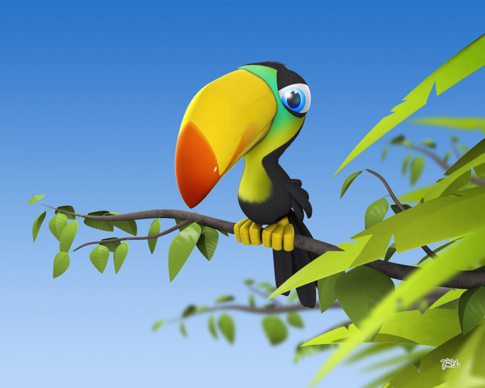 2560x2048 Animals Bird 3D Funny Cartoon HD Wallpaper #3122 - Ongur