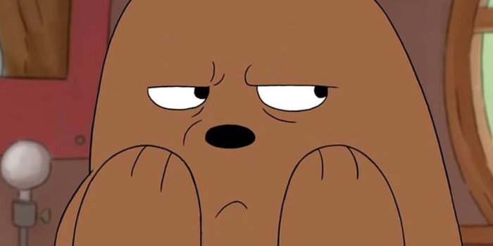 1242x1233 We Bare Bears Wallpaper Fresh Grizz Isnt Taking Any - Cute Grizzly