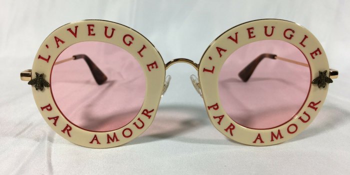 1600x1200 Gucci GG0113S Round Frame Metal Sunglasses L'aveugle Par Amour