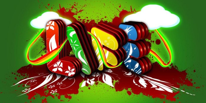 1280x800 3D Cool Graffiti Hd | Wallpaper Background HD