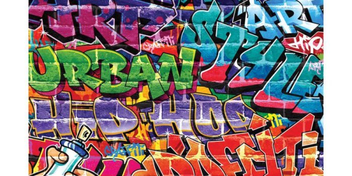 900x900 Shop Online Walltastic - Graffiti Wallpaper Mural - 8 Panels - 8 x