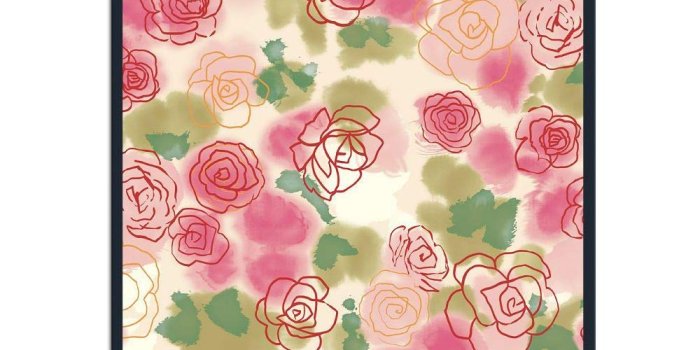 1000x1000 Amazon.com : Mouse Pad Sweet Flower Wallpaper Art Rectangle Rubber