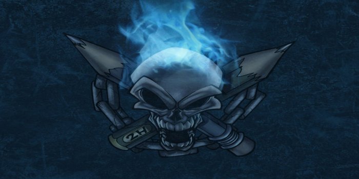 1920x1080 Heavy Metal Hd - Blue Flame Skull Hd (#729677) - HD Wallpaper Download