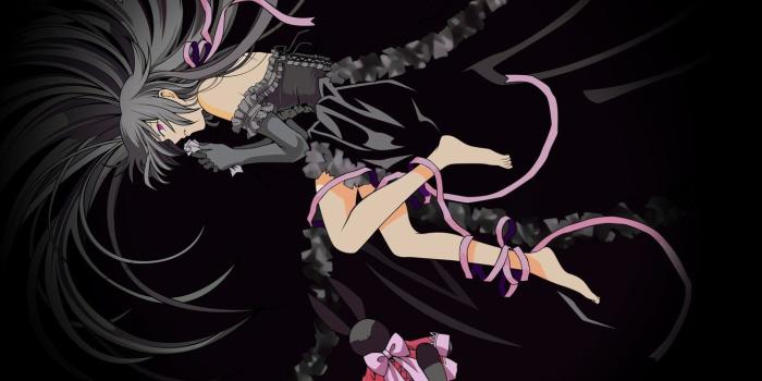 1332x850 Wallpaper void, loneliness, darkness, black dress, Pandora Hearts