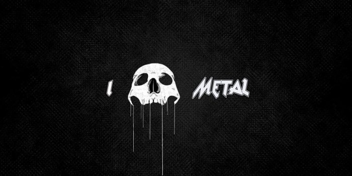 1500x909 HD wallpaper: Black Metal advertisement, metal music, text, no