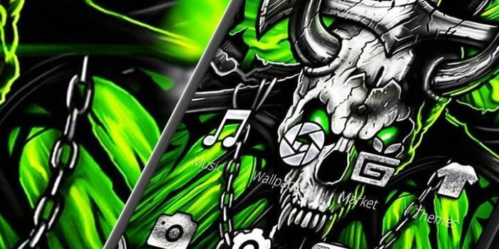 720x1280 3D Gothic Metal Skull Live Wallpaper Theme for Android - APK Download
