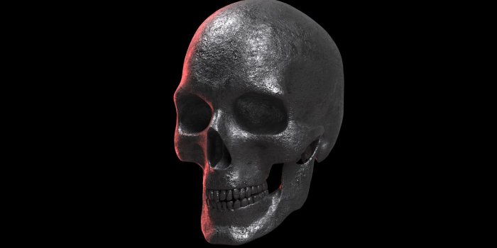 1920x1080 Metal Skull | 3D model