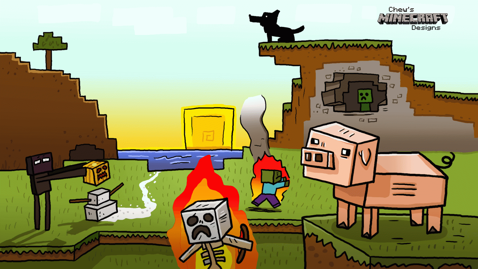 2560x1440 Minecraft Chicken Wallpapers