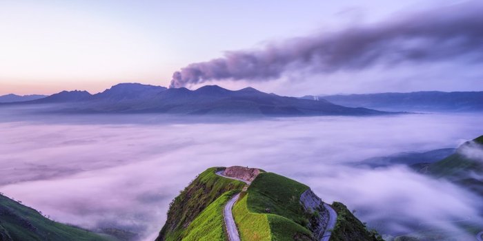 1280x854 Desktop Wallpapers Japan Volcano Nature Mountains Sky Roads Scenery