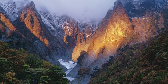 1920x1080 2958715 1920x1080 nature landscape mountains japan trees forest ice