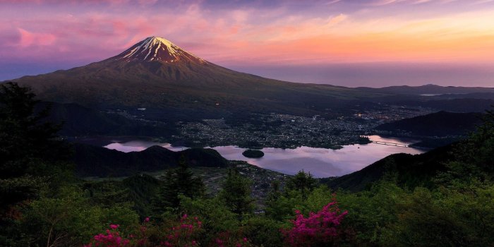 1920x1080 Green mountain range, nature, mountains, Japan, Mount Fuji HD