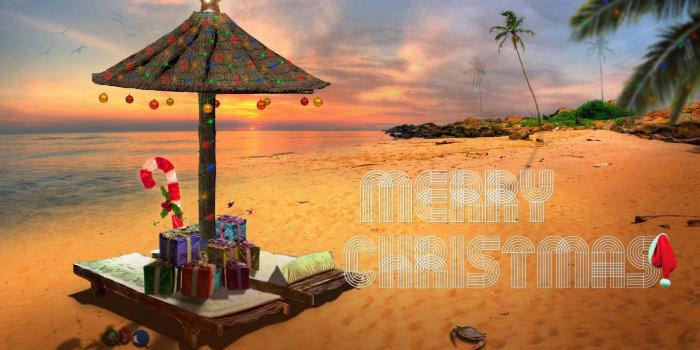 1920x1080 60+ Christmas Beach Wallpapers on WallpaperPlay