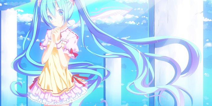 2880x1800 Hatsune Miku Under Sun Light - Hatsune Miku Cute Wallpaper Hd Free