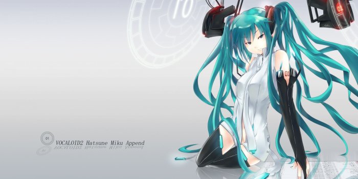 1920x1080 Download Wallpaper 1920x1080 hatsune miku, miku append, girl, tie