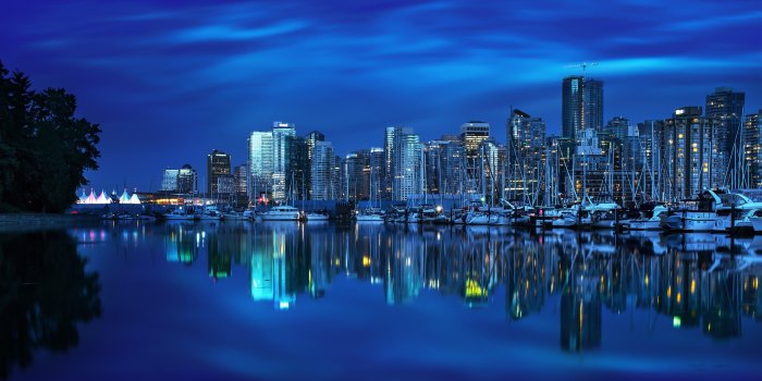 3840x2160 Blue, Bluish, Coal Harbour, Vancouver, British Columbia, - Ipad Pro