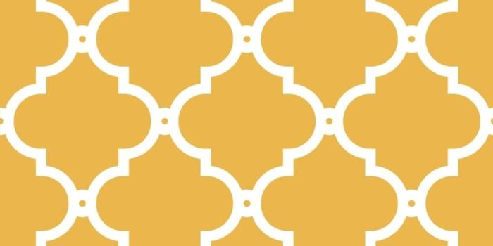 1000x1000 Morocco Trellis Wallpaper Mustard White