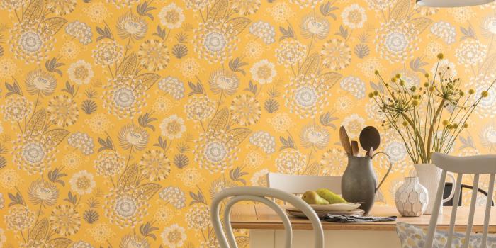 1500x1783 Vintage Bloom Mustard Yellow - Arthouse