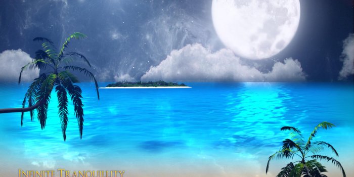 2880x1800 Free download image with Hd Midnight Moon Wallpaper Blue Ocean Moon