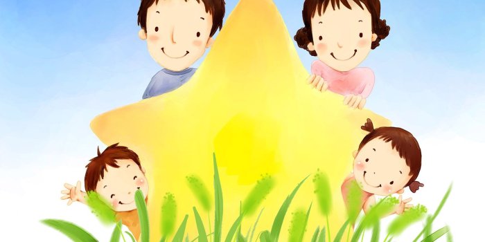 1600x1200 High Resolution Cartoon Illustraion of Family Love 1600x1200 NO.3