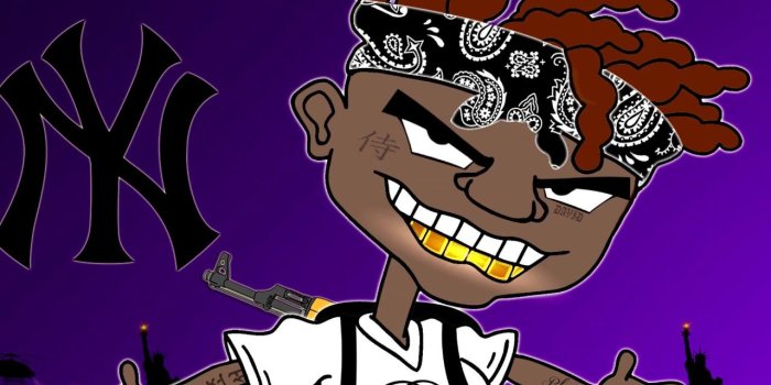 1280x720 **DOPE NYC-GANGSTA Cartoon Wallpaper